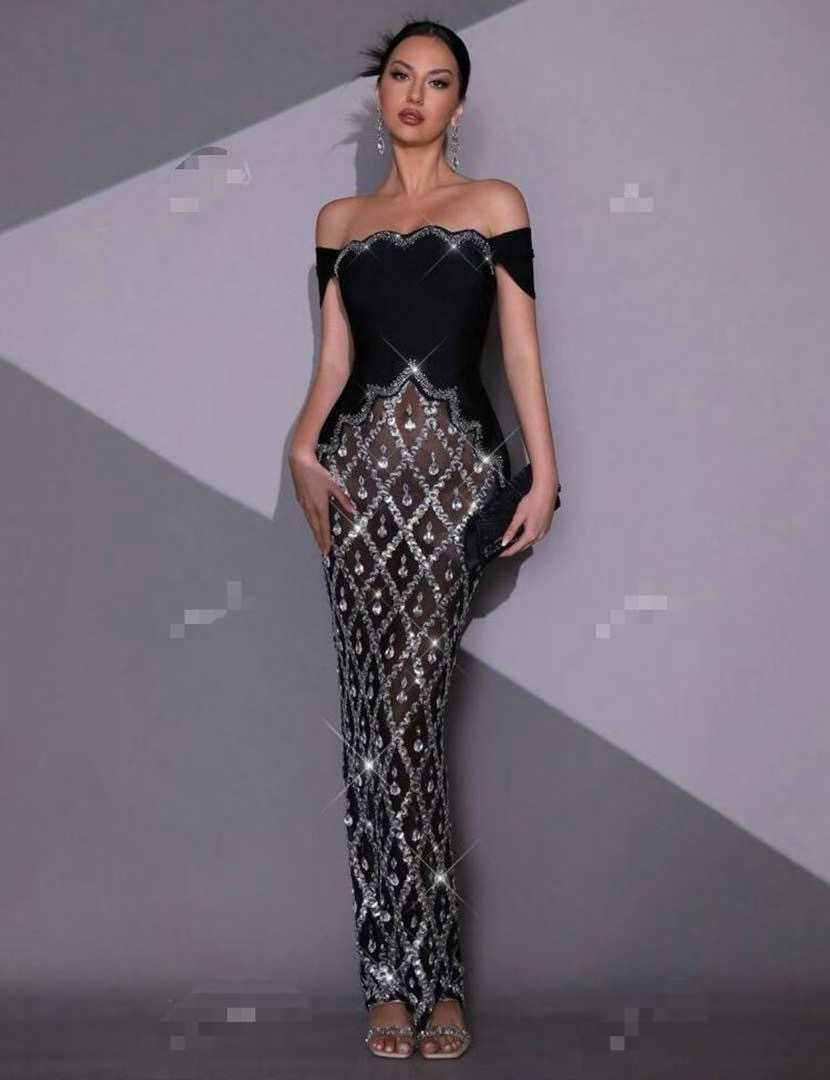party wear body con gown