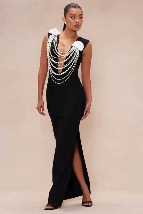 party wear body con gown